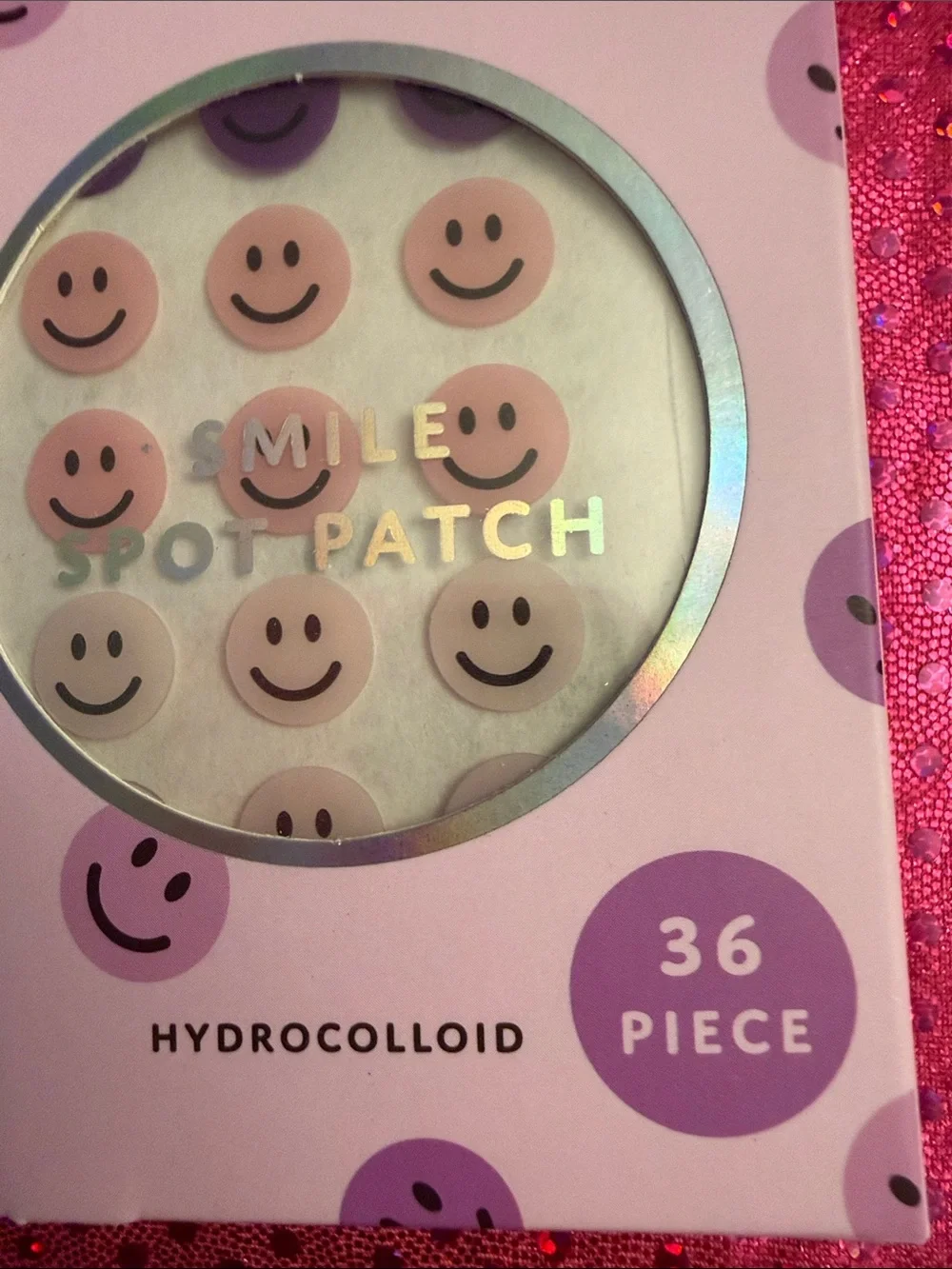 Célavi Smile Spot Patch Hydrocolloid Acne Patches - Purple